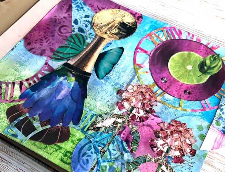 Magazine Collage Challenge - Use Distress Ink Pads