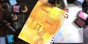 How To Make Backgrounds From Inks and Stamps · Artsy Fartsy Life