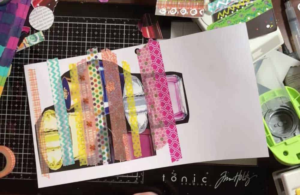 3. Randomly Cover With Washi Tape