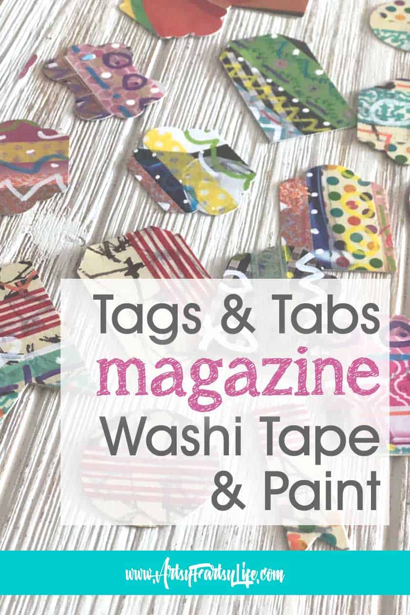 Cheap and Easy Tags and Tabs Using Magazine Pages and Washi Tape