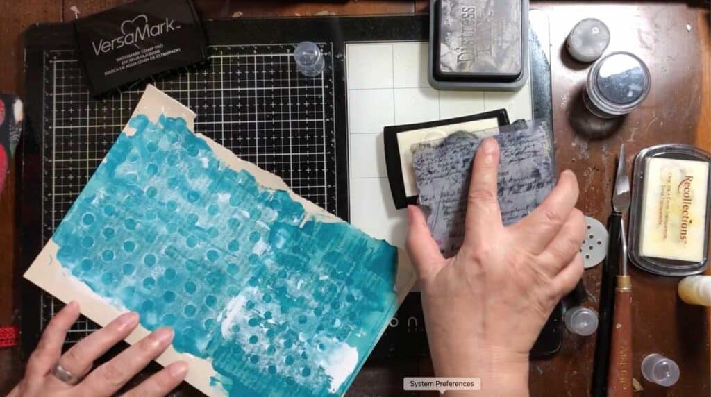 Use embossing ink on a stamp