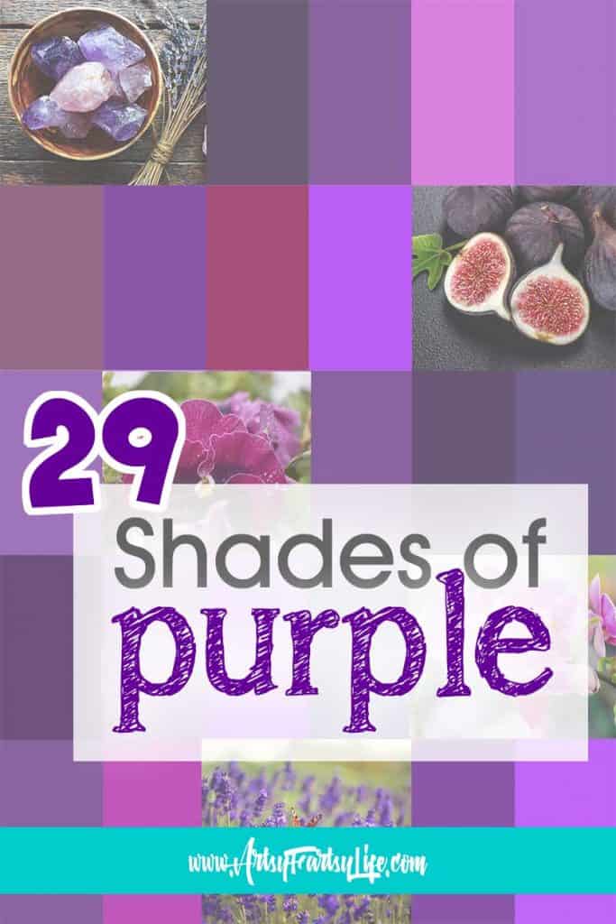 shades of purple color chart