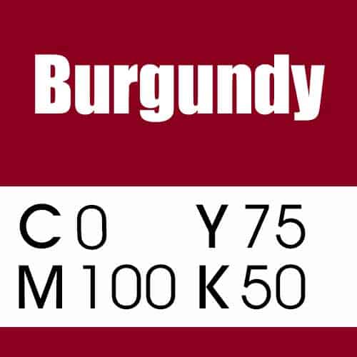 Burgundy CMYK Color