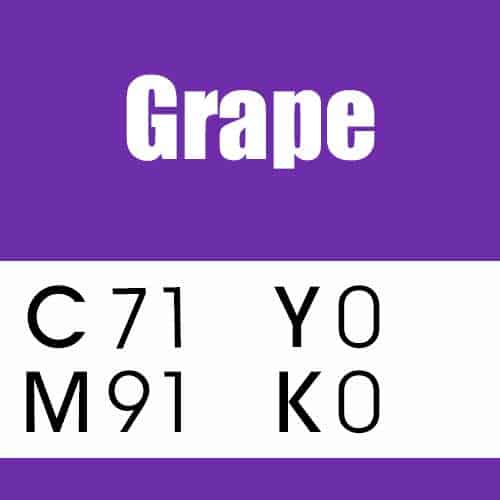 Grape CMYK Color