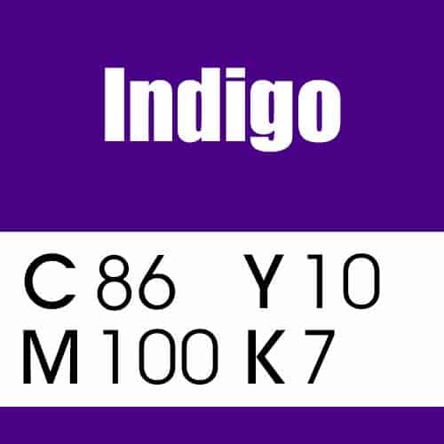 Indigo Purple Color CMYK