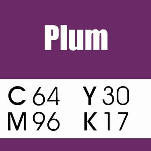 Plum CMYK Purple Color