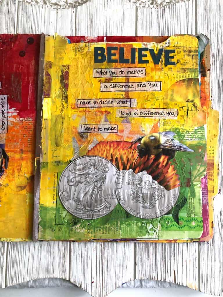 The Believe Art Journal Page