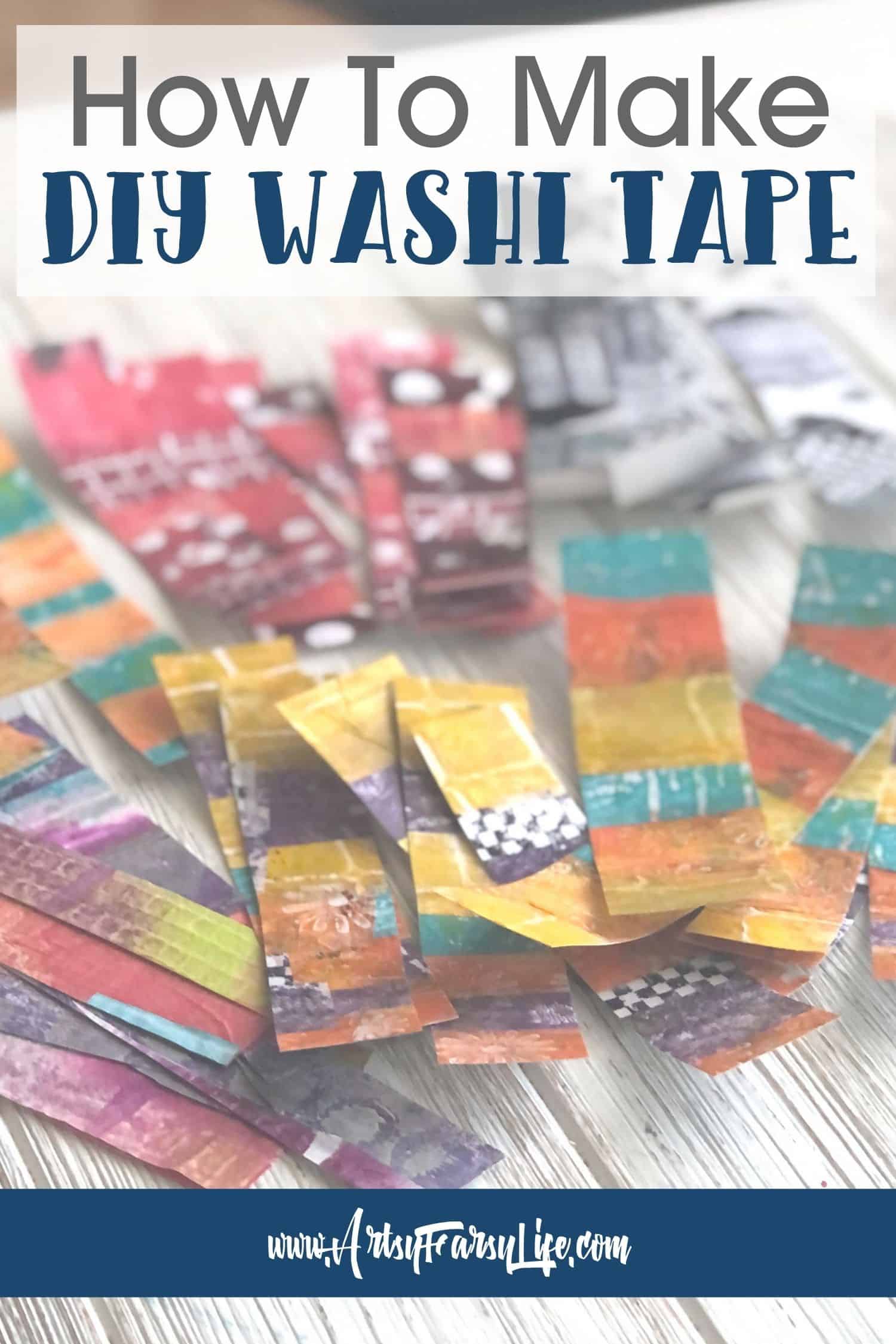 How to make Cute colourful washi tape at home ? DIY paper washi