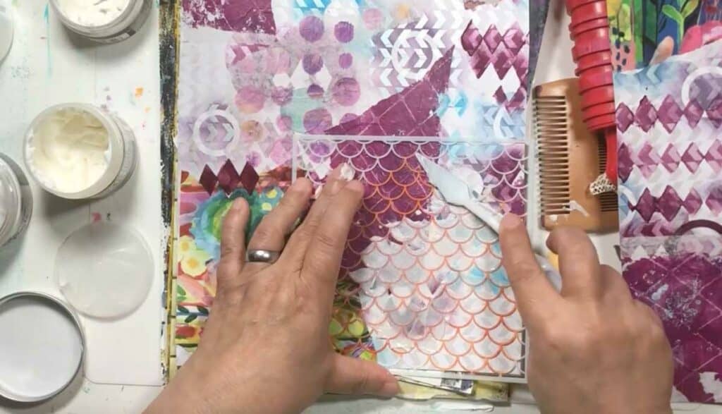 How To Use Texture Paste In Mixed Media · Artsy Fartsy Life