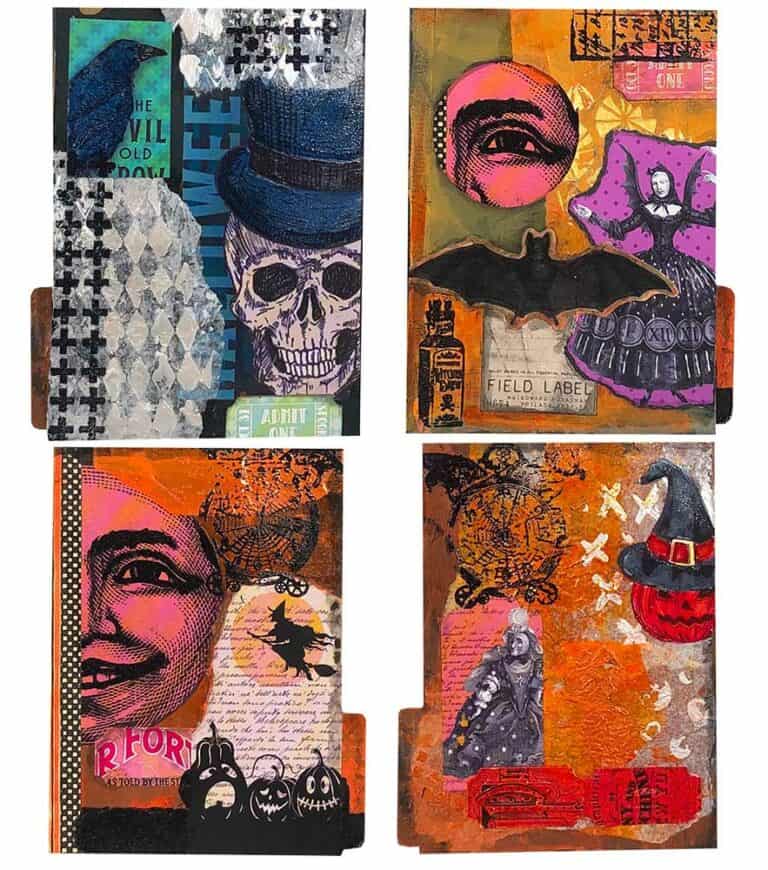 Halloween Tags and Ticket - Free Printable Collage Sheets Ephemera ...