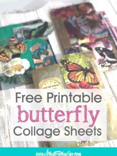 Butterfly Tags and Tickets - Free Printable Collage Sheets