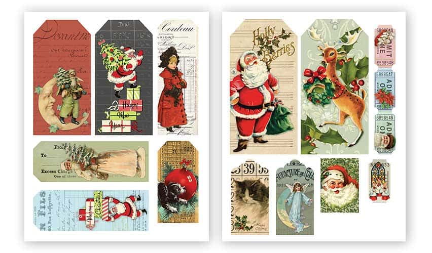 Free Printable Christmas Tags and Tickets