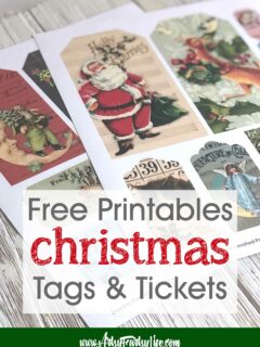 Free Christmas Printable Tags and Tickets