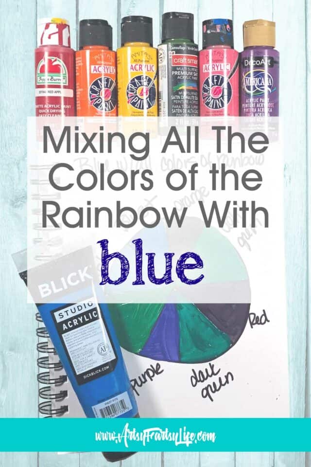 Mixing Blue With All The Colors of The Rainbow