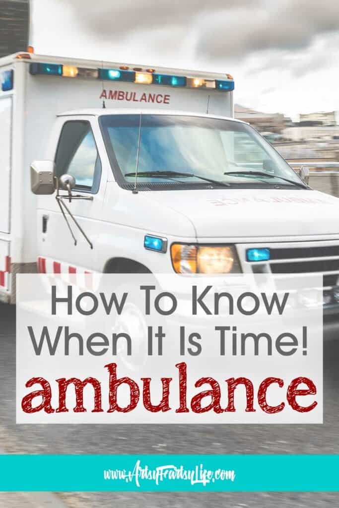 How To Know When To Call An Ambulance For Your Dementia Mom