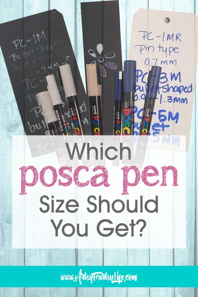 Posca PC-1MR Ultra-Fine Tip White Paint Marker