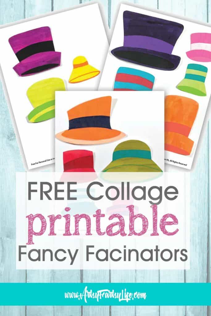 Free Printable Fascinator Hats For Magazine Collage - Collage Sheets
