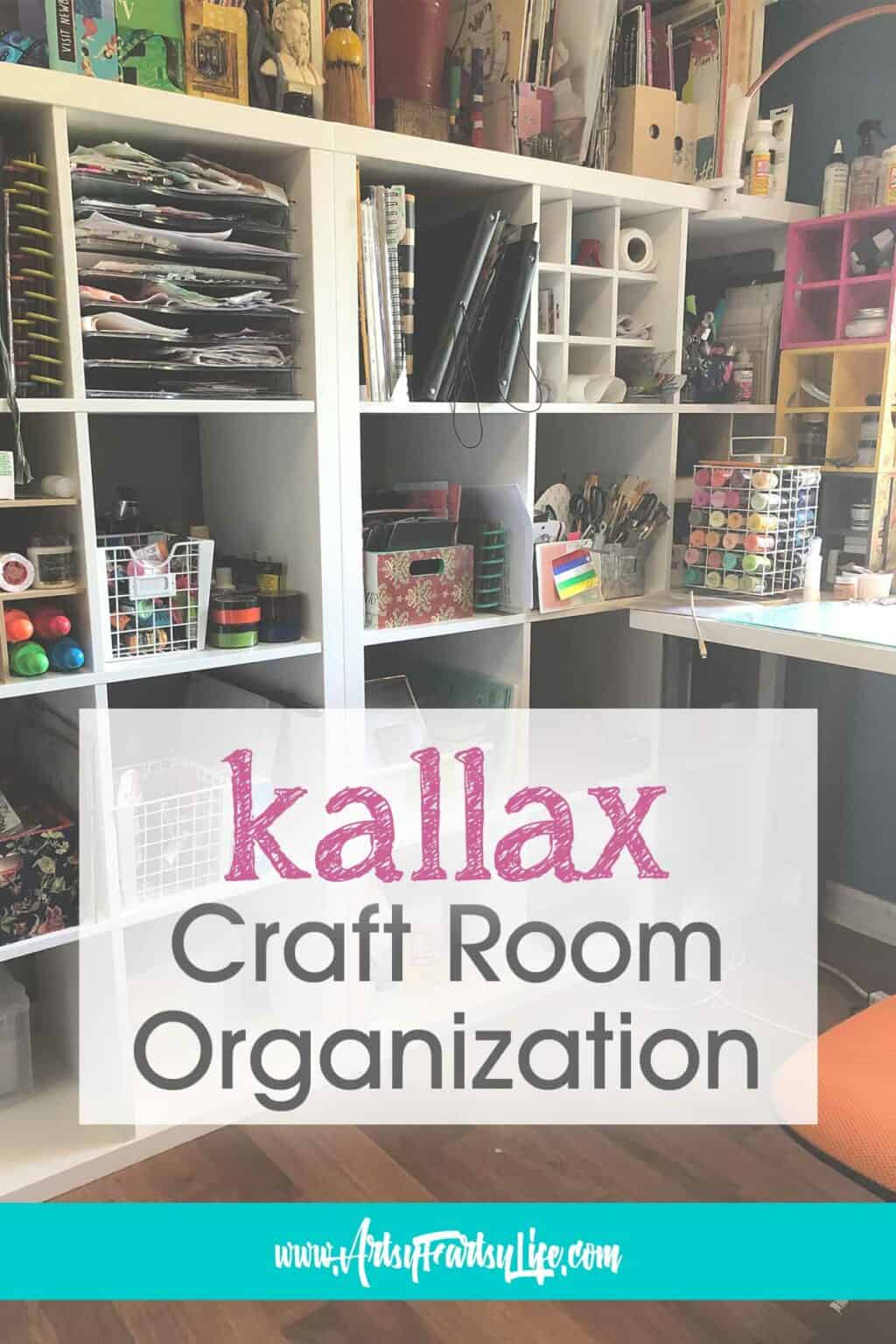 11 Ways I Organize My Kallax Cubes In My Craft Room · Artsy Fartsy Life