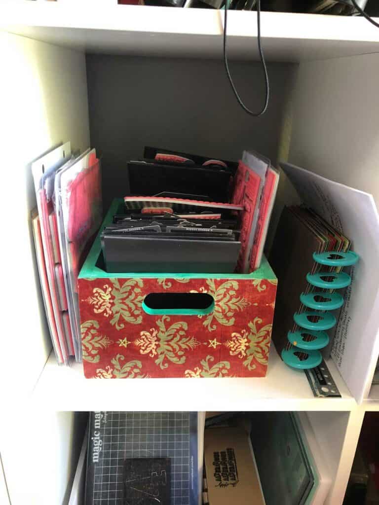 Picture of my stamp and die storage system