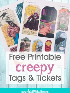 Free Spooky Printable Tags and Tickets