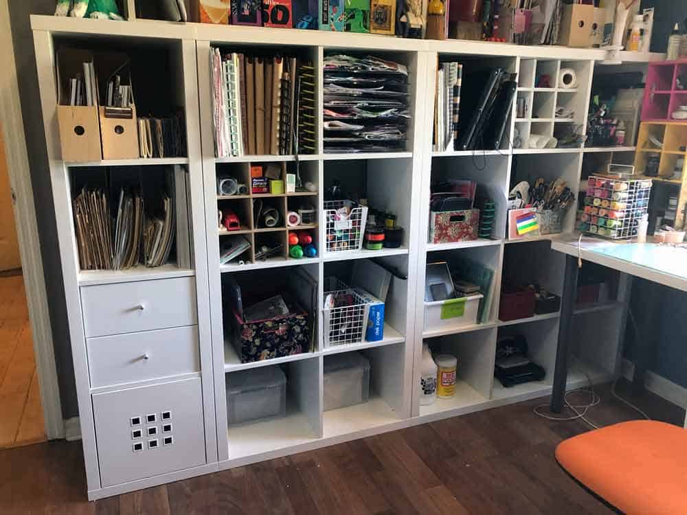 11 Ways I Organize My Kallax Cubes In My Craft Room