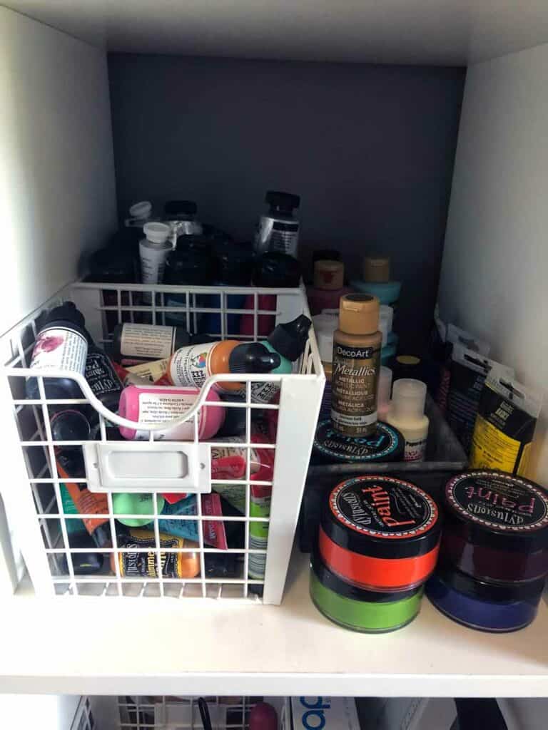 Wire Baskets For Paint Storage In My Ikea Kallax