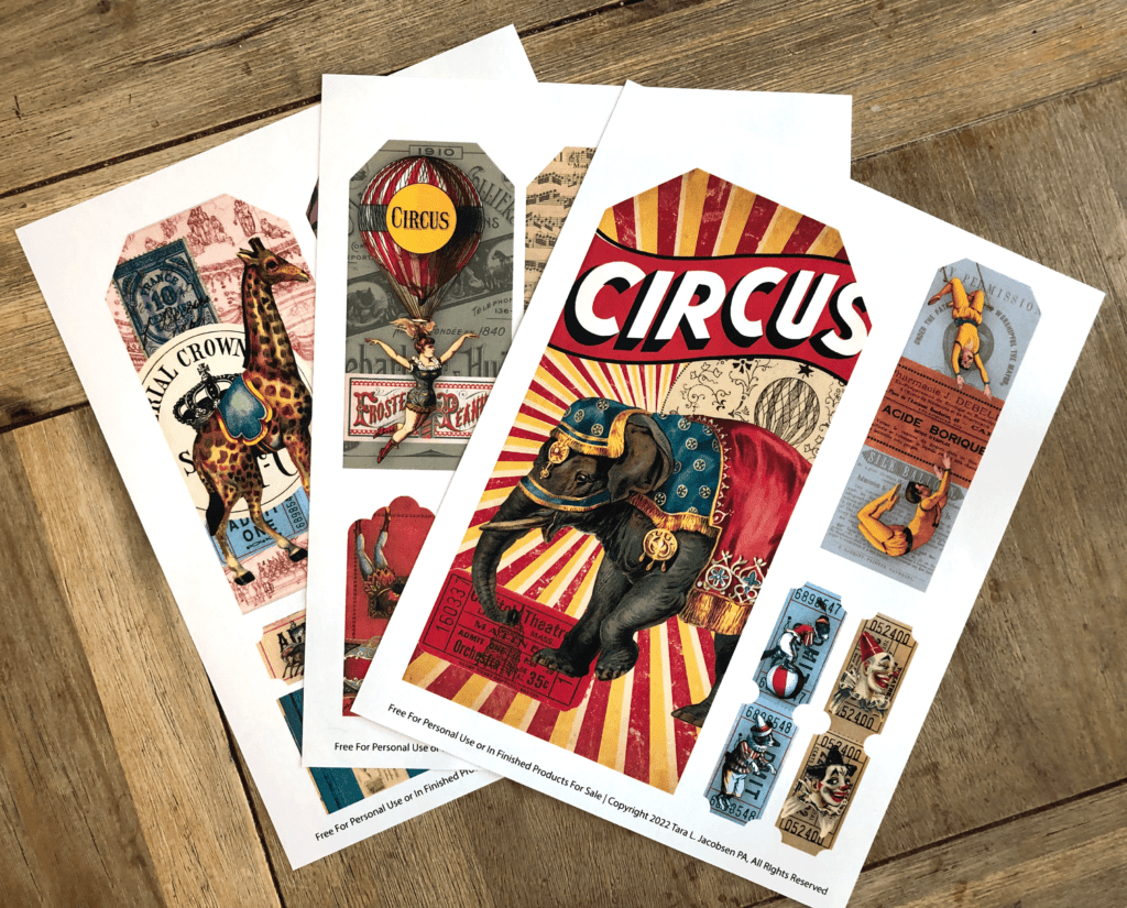 Free Circus Printable Ephemera