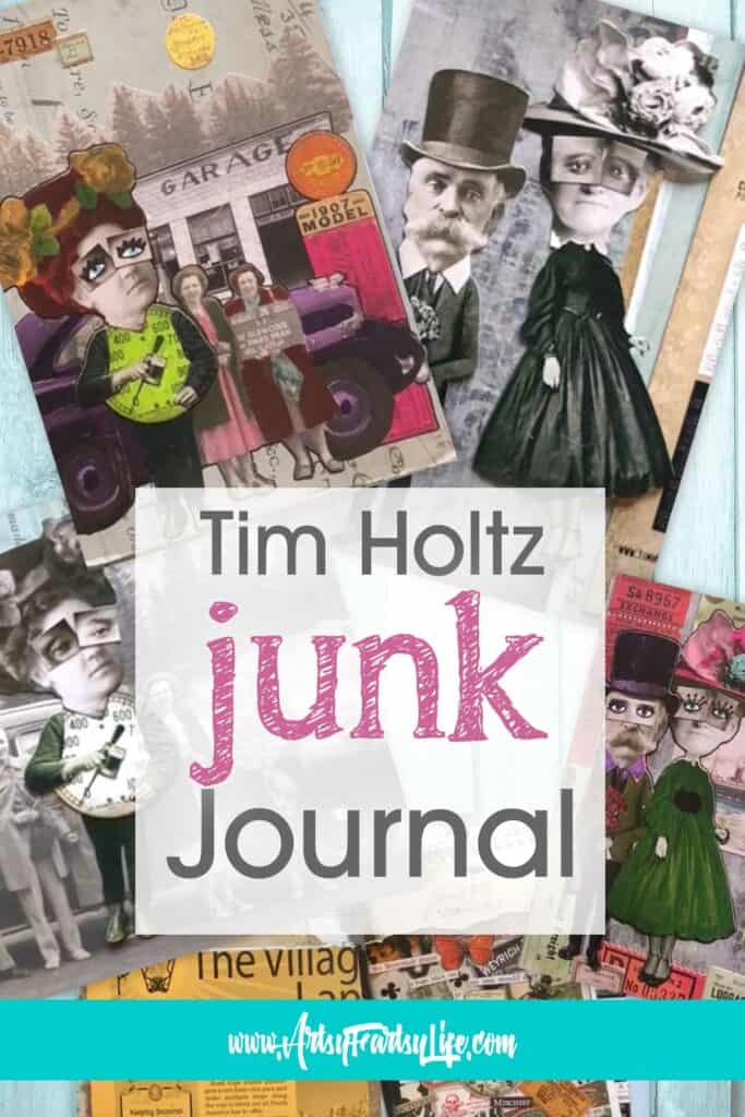 Tim Holtz Junk Journal - Magazine Collage Style
