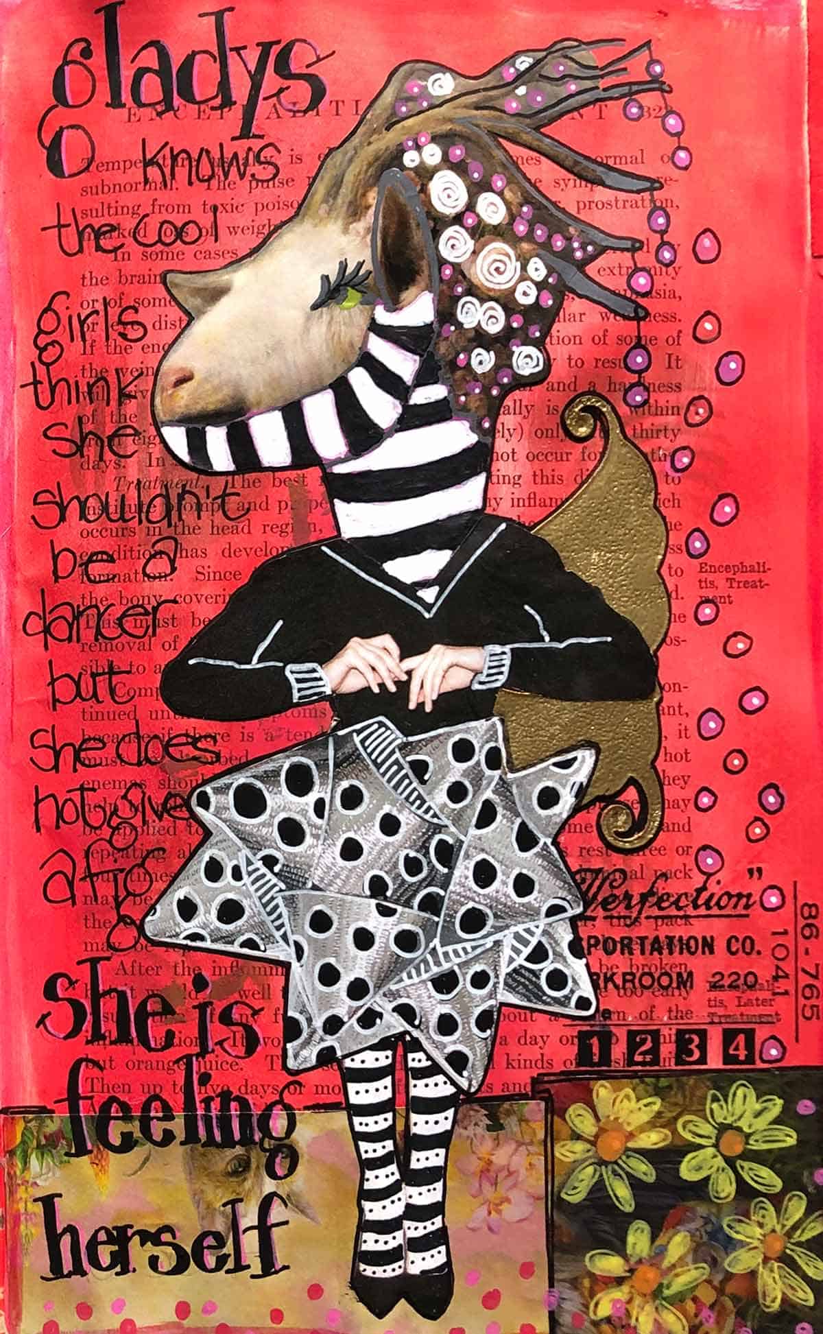 Gladys The Dancer - Altered Book