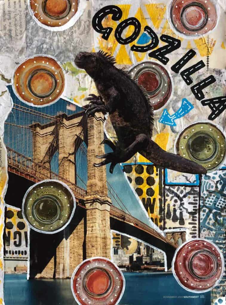 Godzilla Magazine Collage