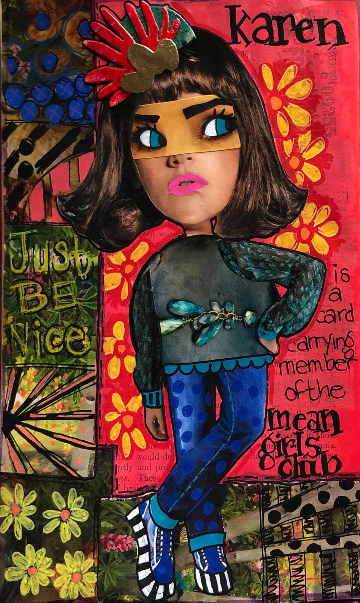 Mean Girls Karen - Altered Book