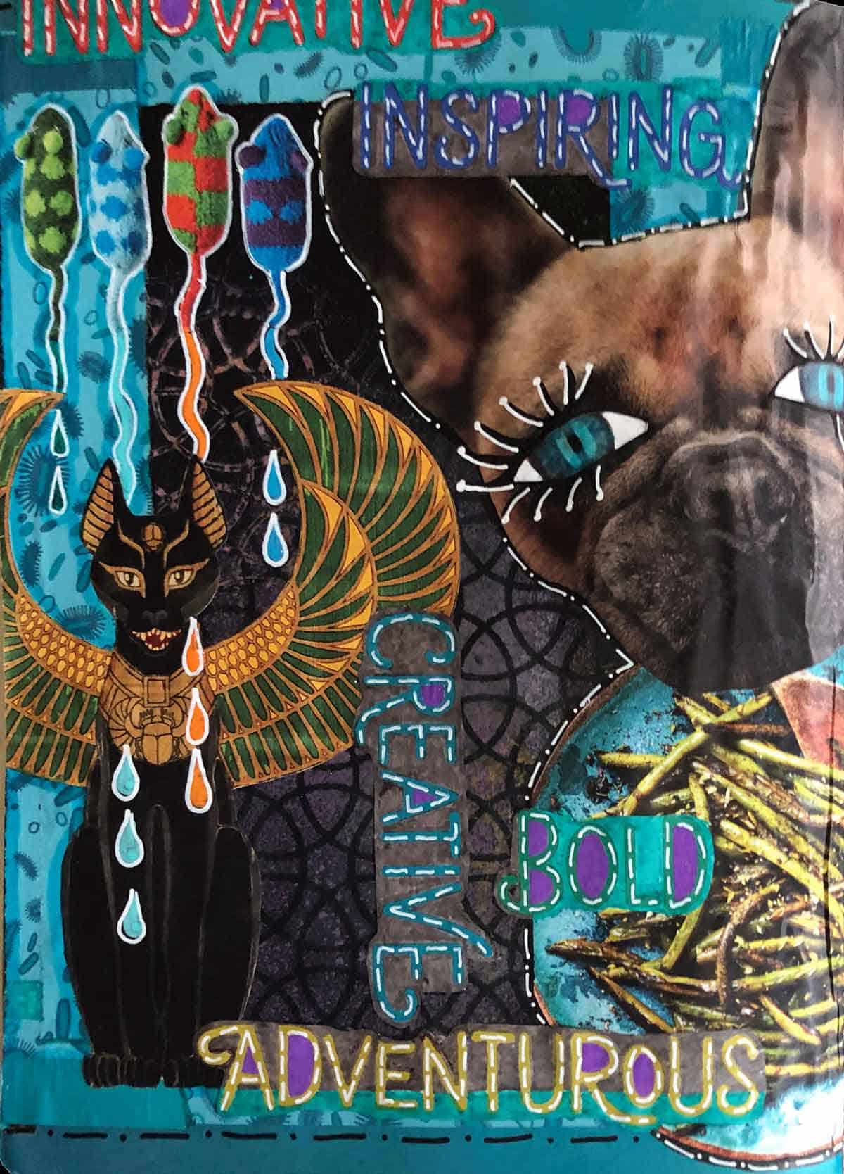 Cat and Mouse Magazine Collage