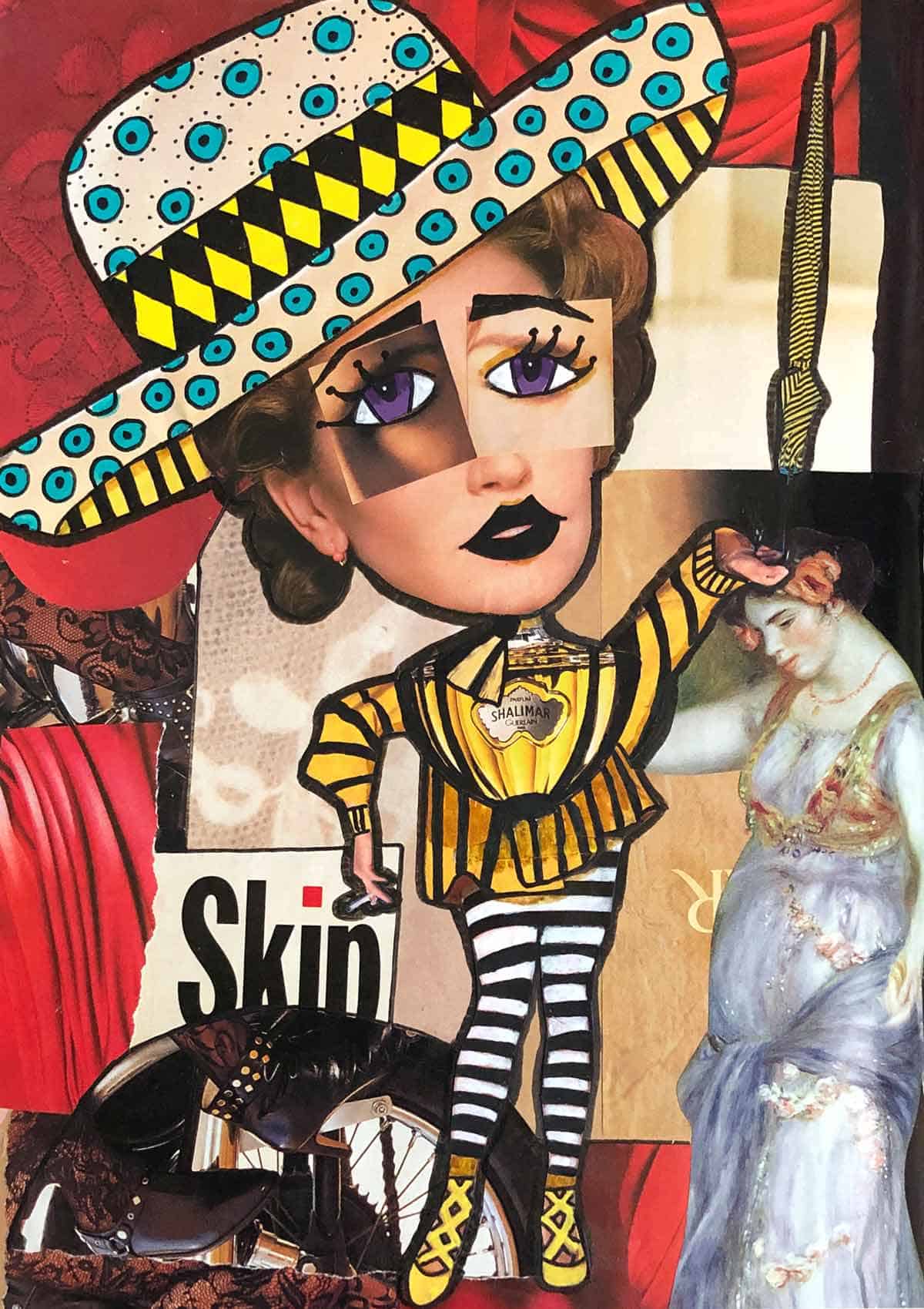Spotted Hat Lady Magazine Collage
