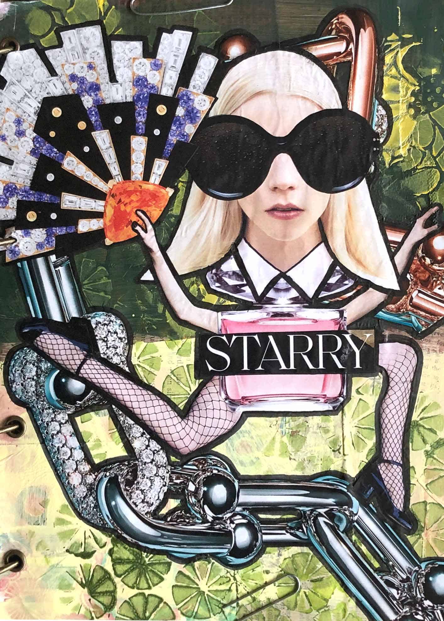 Starry Magazine Collage Girl