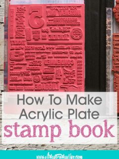 How To Make An Acrylic Red Rubber Stamp Book
