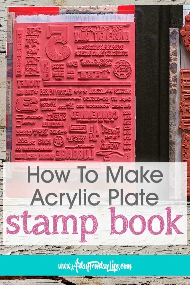 How To Make An Acrylic Red Rubber Stamp Book