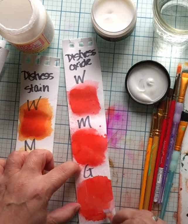 Does Distress Oxide React To Water, Mod Podge or Collage Medium