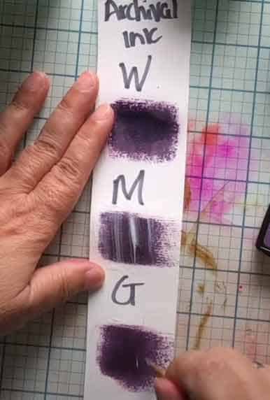 Does Archival Ink React With Water, Mod Podge or Collage Medium 