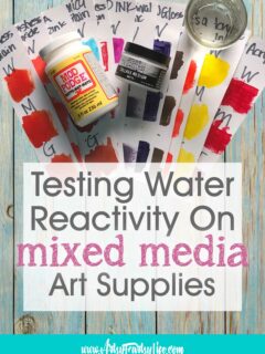 Which Art Supplies Are Permanent With Water, Mod Podge or Collage Medium