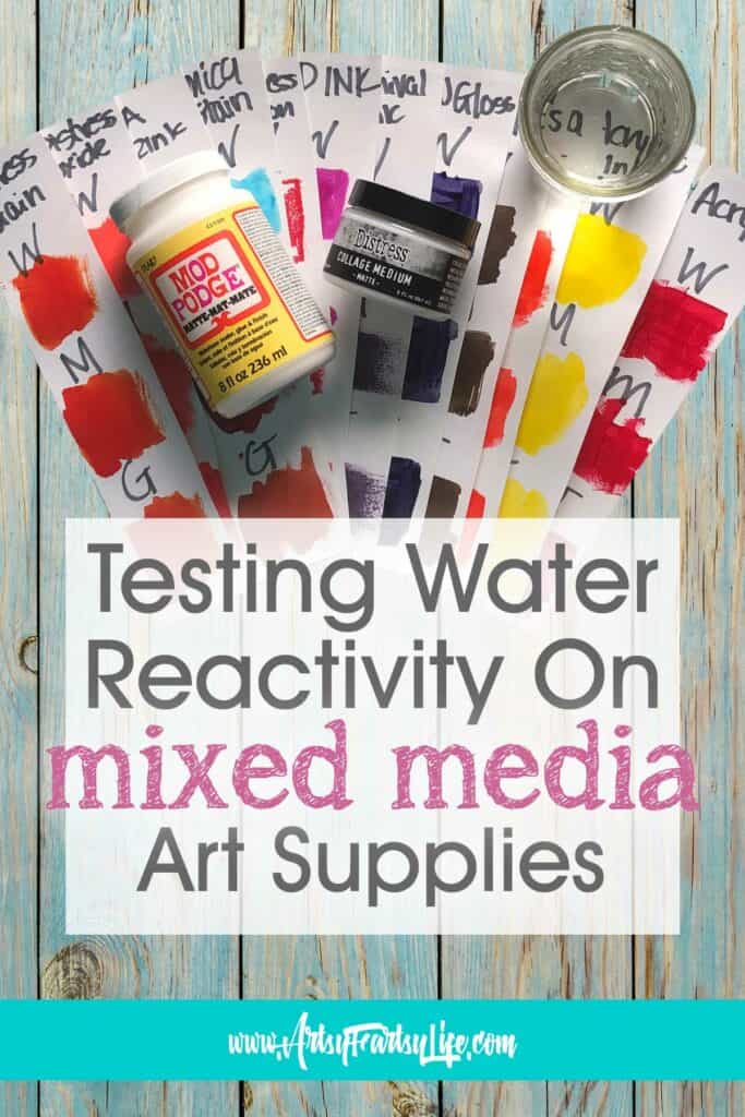 Which Art Supplies Are Permanent With Water, Mod Podge or Collage Medium
