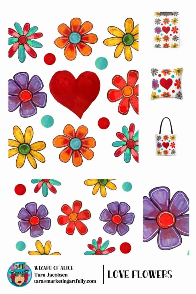 Love Flowers - Hero Surface Design Pattern
