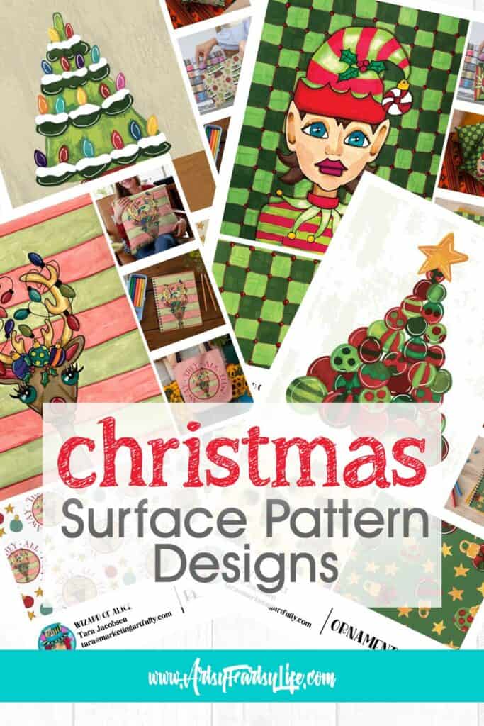 Christmas Surface Pattern Designs by Tara Jacobsen