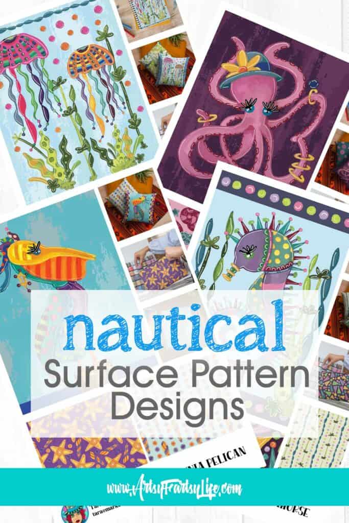 Nautical Surface Pattern Designs by Tara Jacobsen
