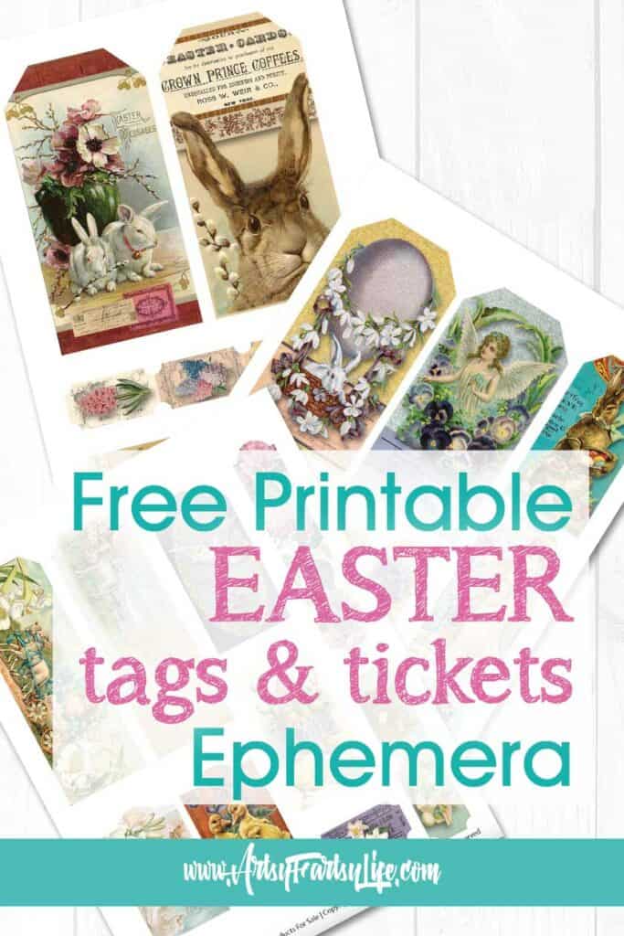 Free Easter Ephemera Printables - Includes Commercial License
