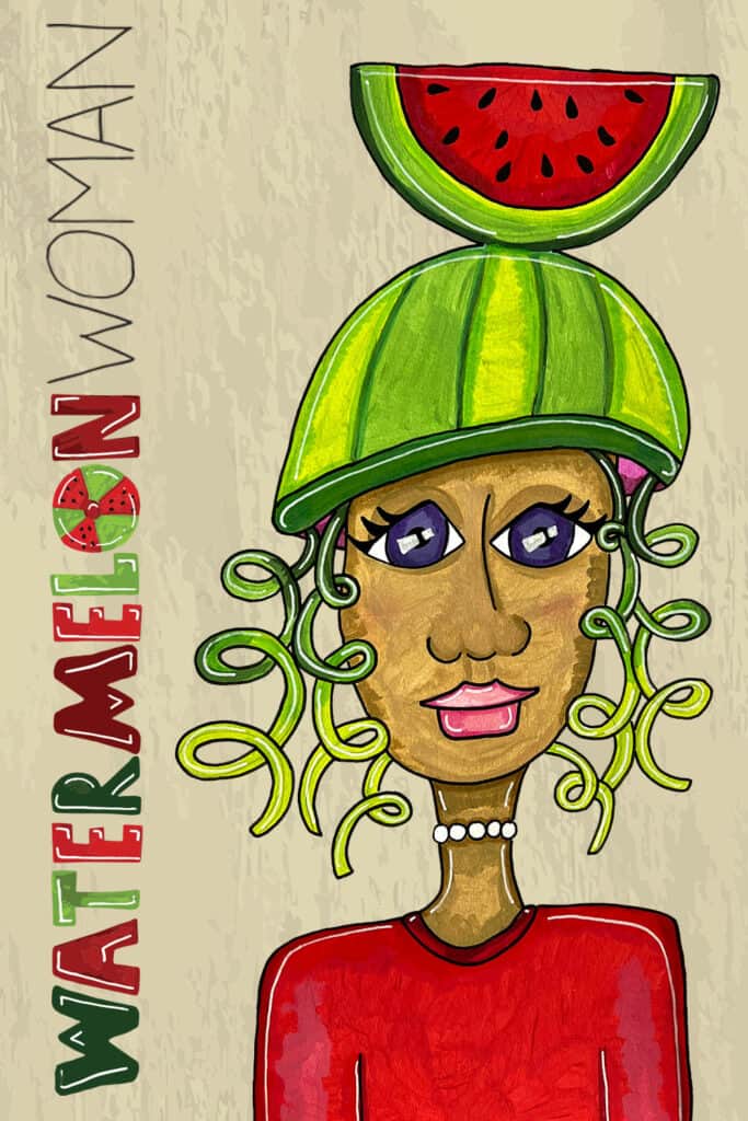 Watermelon Woman - Surface Design by Tara Jacobsen
