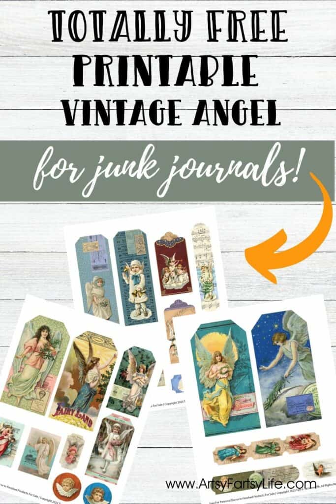 Free Printable Angel Tags and Tickets Ephemera (Commercial License)
