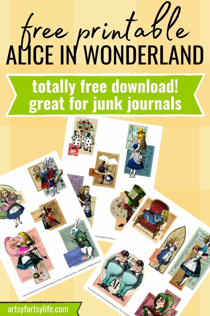 Alice In Wonderland - Free Printable Snippets
