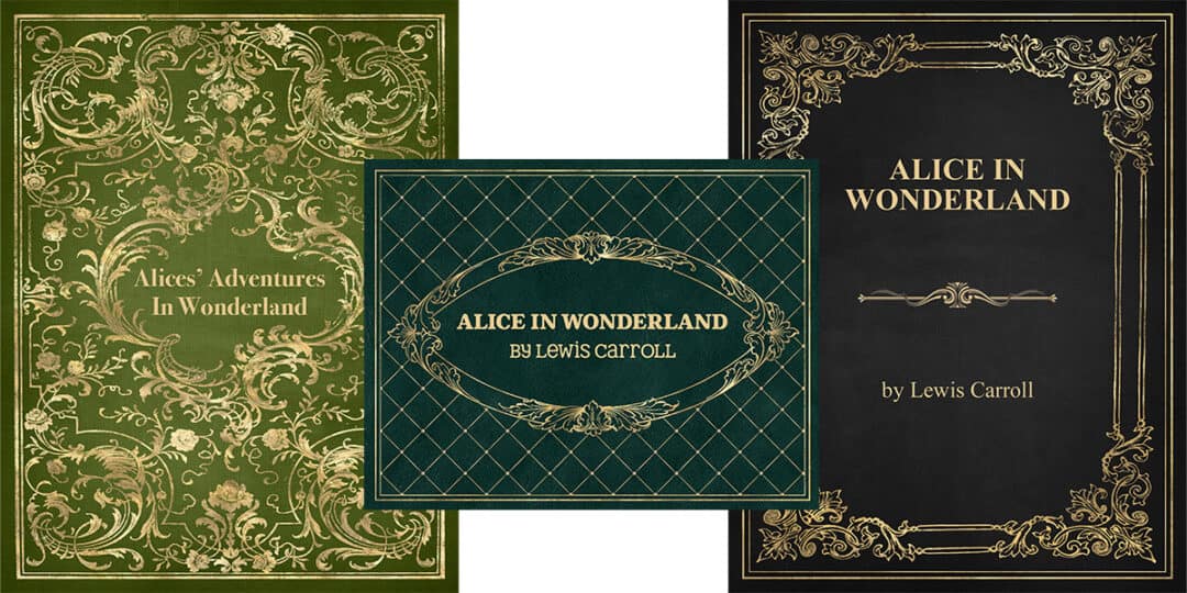 Free Printable Alice In Wonderland Book Covers – Artsy Fartsy Life
