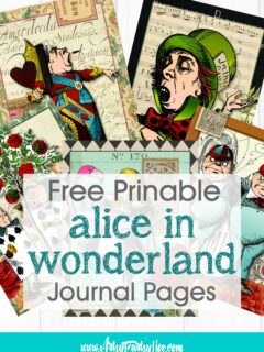 Alice In Wonderland Journal Pages - Free Printable