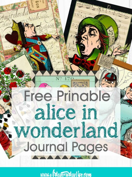 Free Printable Alice In Wonderland Book Covers – Artsy Fartsy Life